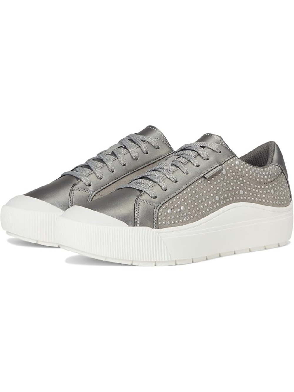 NEW IN BOX Dr Scholl’s Time Off LaceUp Shoe in Pewter Women Size 8.5